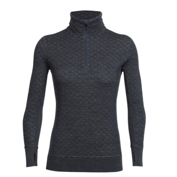 Icebreaker Merino Wool Affinity Thermo Half Zip - Grey - Picture 12 of 16